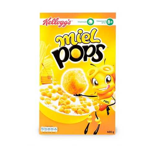 Готовый завтрак Miel Pops медовые шарики, Kellogg's, 400 г, Франция в Окей