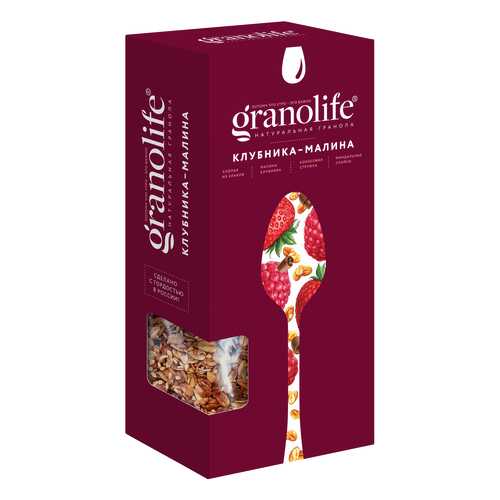 Гранола Granolife клубника-малина 200 г в Окей