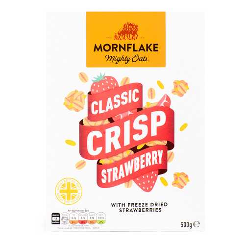 Хлопья запеченные Mornflake овсяные с клубникой 500 г в Окей