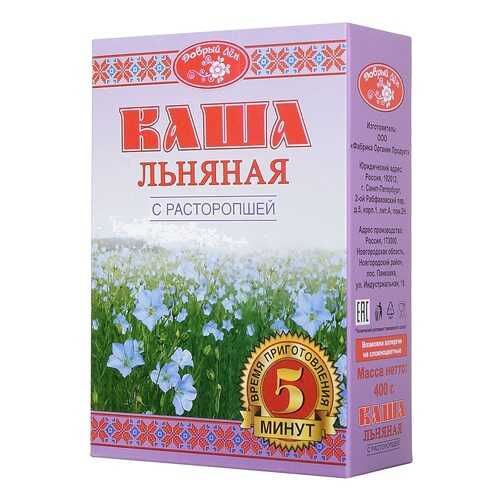 Каша Добрый Лен льняная с расторопшей 400 г в Окей