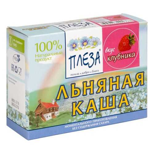 Каша льняная Плеза вкус клубника 200 г в Окей