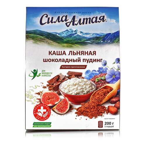 Каша Специалист льняная шоколадный пудинг 5 пакетов 200 г в Окей