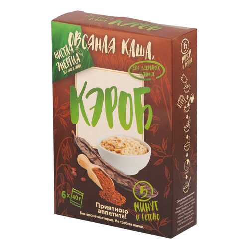 Овсяные каша с кэробом Ricos в пакетиках 6*40 г в Окей