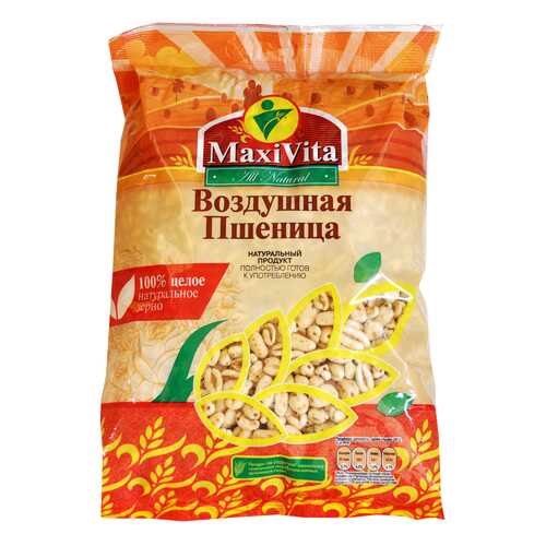 Воздушные зёрна пшеницы MaxiVita 125г 4 штуки в упаковке в Окей