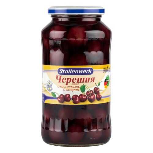 Черешня темная Stollenwerk с косточками, с сахаром 680 г в Окей
