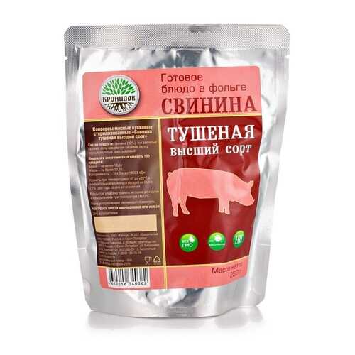 Готовое блюдо Свинина тушеная (тушенка) высший сорт 250 г (Кронидов) в Окей