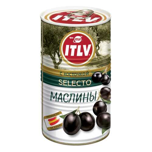 Маслины ITLV с косточкой 0.37 л в Окей