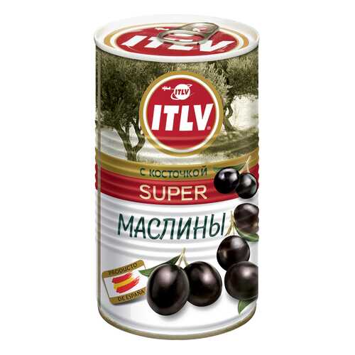 Маслины ITLV super с косточкой 350 г в Окей