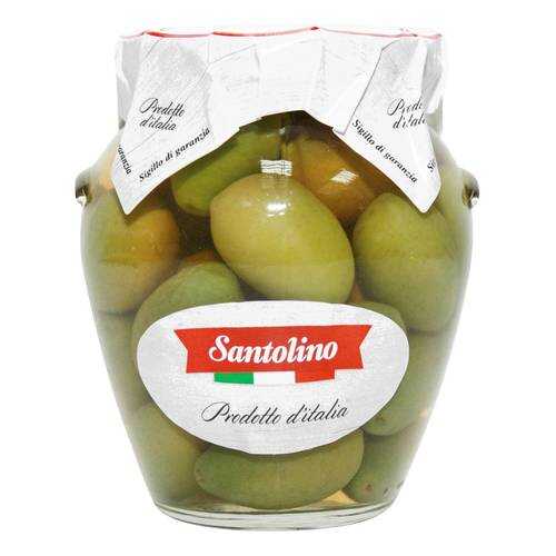 Оливки зелёные Santolino гигант, без косточки в Окей