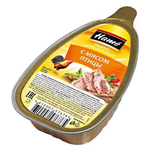 Паштет Hame Деликатесный из мяса птицы 105г в Окей
