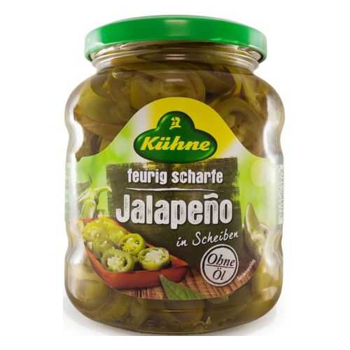 Перец халапеньо Kuhne резаный 330 г в Окей