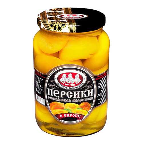 Персики Скатерть-самобранка половинки в сиропе 1700 мл в Окей