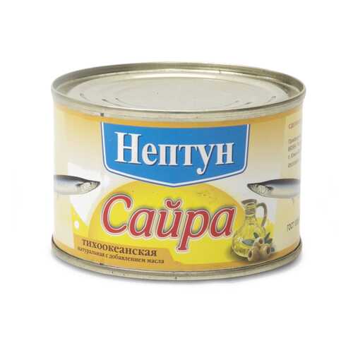Сайра натуральная Нептун 240 гр. в Окей