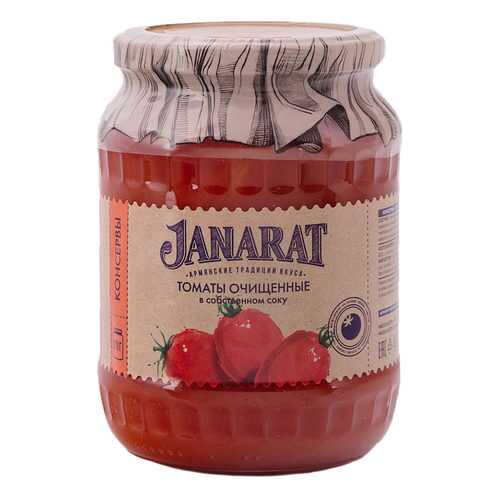 Томаты Janarat очищенные в собственном соку 670г в Окей