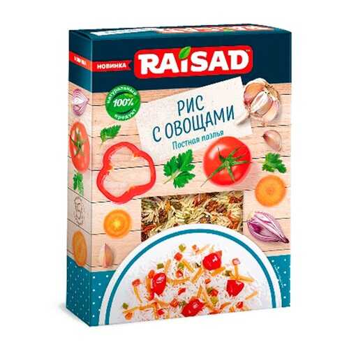 Гарнир Raisad Рис с овощами Постная Паэлья 200г в Окей