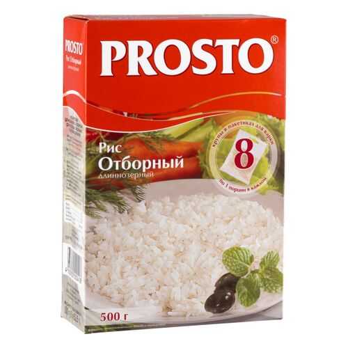 Рис Prosto отборный длиннозерный в пакетиках 500 г в Окей