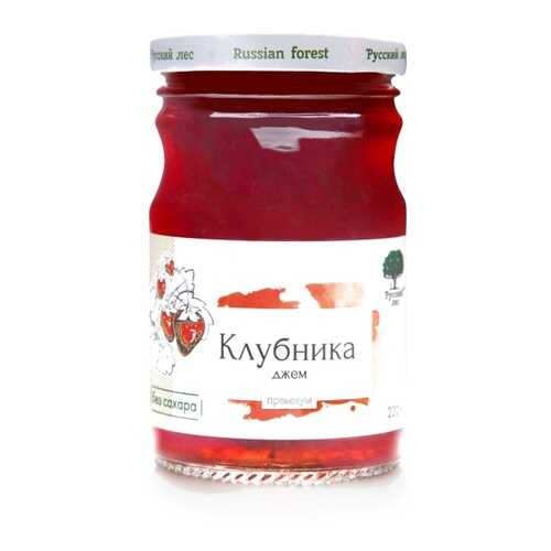 Джем Русский лес Клубника Премиум, 220 гр в Окей
