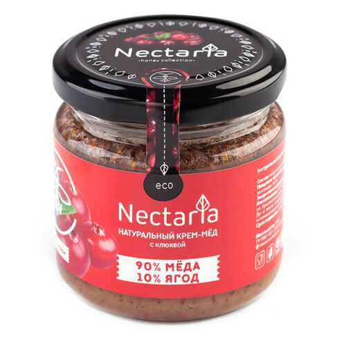 Крем-мёд с клюквой Nectaria 230 г в Окей
