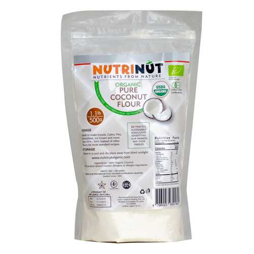 Кокосовая мука Nutrinut organic coconut flour 500 г в Окей