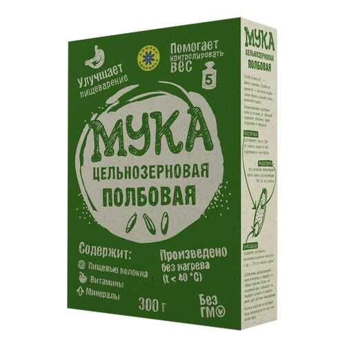 Мука цельнозерновая Компас Здоровья полбовая 300 г в Окей