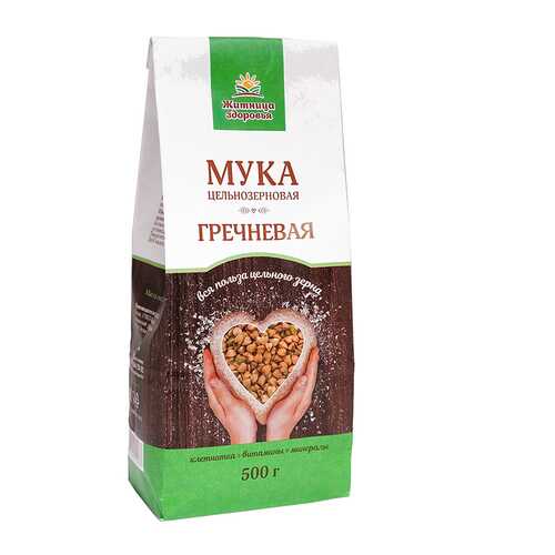 Мука из зеленой гречихи цельнозерновая Житница здоровья 0.5 кг в Окей