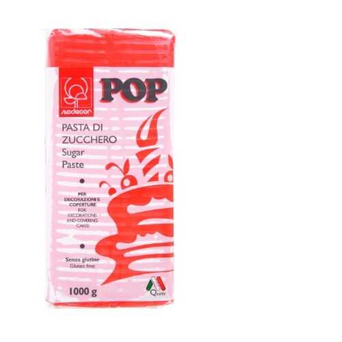 Сахарная Мастика универсальная для торта Modecor POP - Красная, 1кг. (25470/p) в Окей