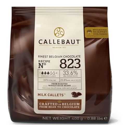 Шоколад молочный Callebaut 33.6% какао 0.4 кг в Окей