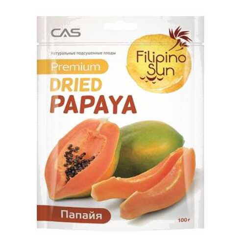 Папайя Filipino Sun сушеные плоды 100 г в Окей