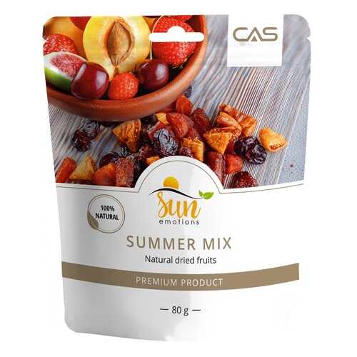 Смесь Summer Mix Sun Emotions инжир, вяленый абрикос, клубника, вишня 80 г в Окей
