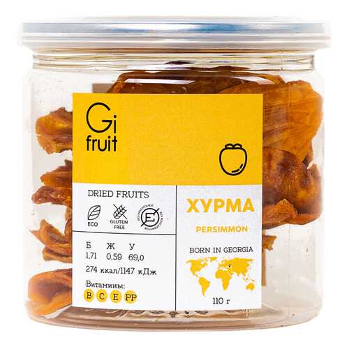 Сушеная хурма GIFRUIT 110 г в Окей