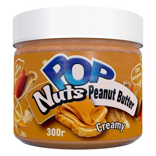 Арахисовая паста POP Nuts Creamy Кремовая, 300 г в Окей