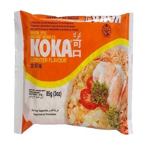 Лапша сингапурская Koka со вкусом лобстера в пакете 85 г в Окей