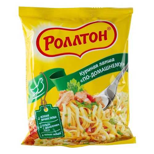 Вермишель Роллтон По-домашнему с курицей 85г в Окей