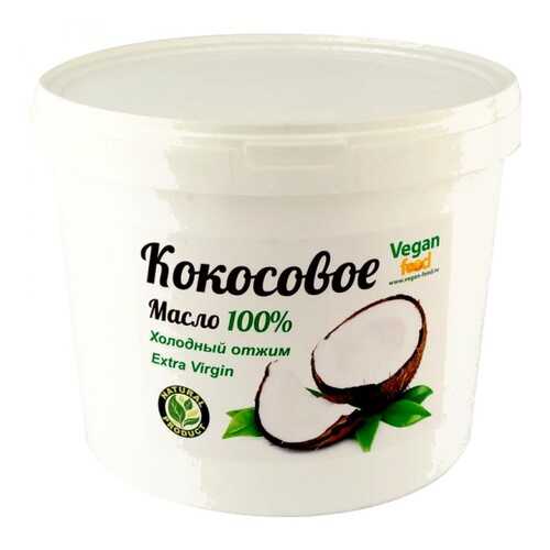Кокосовое масло Extra Virgin Vegan food 100% натуральное холодный отжим 1 л в Окей