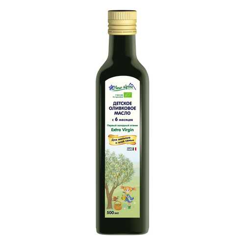 Масло детское оливковое Fleur Alpine Органик с 6 мес., 500 мл, 12 бутылок в Окей