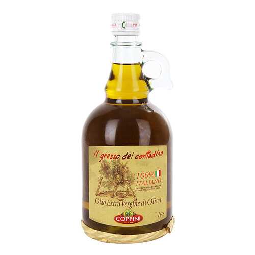 Масло оливковое Coppini Grezzo Contadino Extra Virgin нерафинированное 1 л в Окей