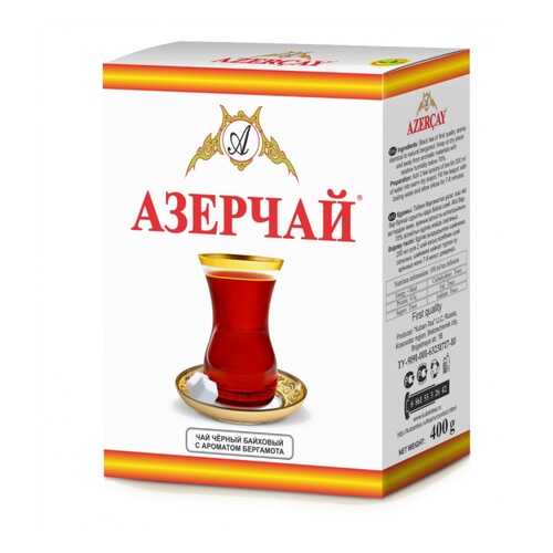 Чай Азерчай чёрный байховый с ароматом бергамота, 400 гр в Окей