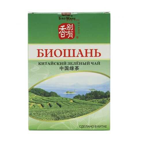 Чай БиоШань China Green Tea, зеленый листовой, 80 гр в Окей