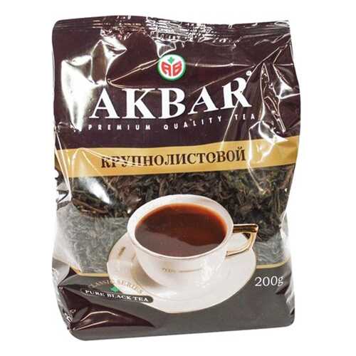 Чай черный Akbar байховый крупнолистовой классическая серия 200 г в Окей
