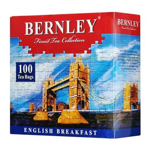 Чай черный Bernley english breakfast 100 пакетиков в Окей