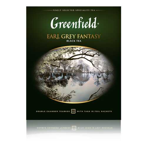 Чай черный Greenfield Earl Grey Fantasy 100 пакетиков в Окей
