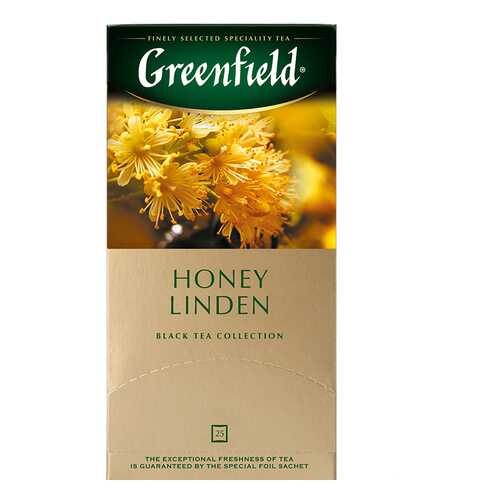 Чай черный Greenfield Honey Linden 25 пакетиков в Окей