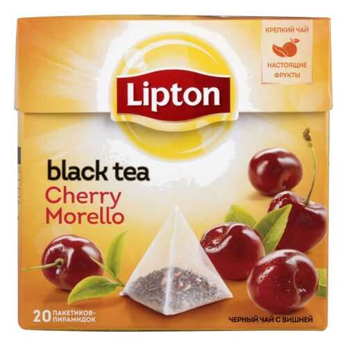 Чай черный Lipton cherry morello 20 пакетиков в Окей
