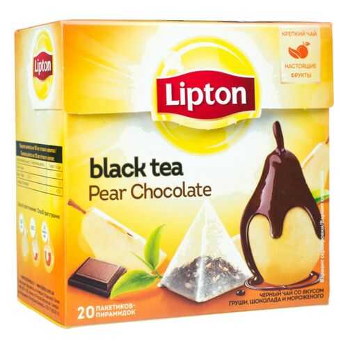 Чай черный Lipton pear chocolate 20 пакетиков в Окей