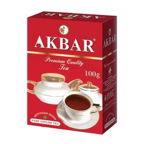 Чай черный листовой Akbar red&white 100 г в Окей