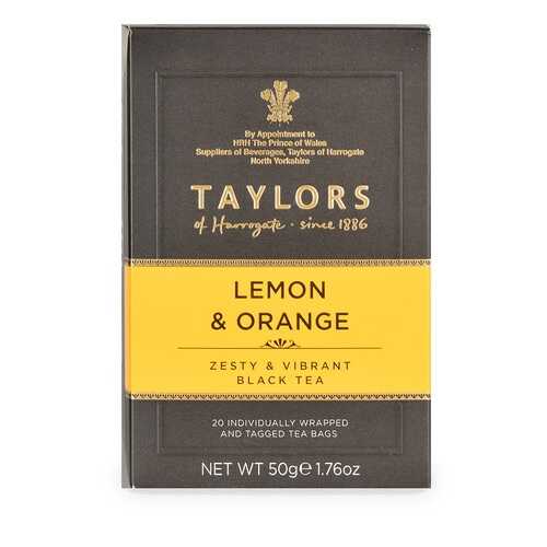 Чай черный Taylors of Harrogate с ароматом лимона и апельсина 20*2.5г Великобритания в Окей