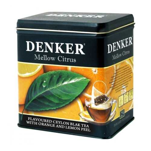 Чай Denker Mellow Citrus черный с добавками 25 пирамидок в Окей