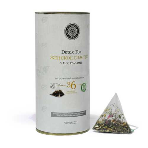 Чай Фабрика Здоровых Продуктов Detox Tea Женское Счастье, чёрный 30 пирамидок в Окей