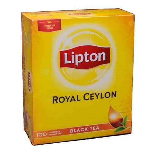 Чай Lipton royal ceylon черный байховый цейлонский 100 пакетиков в Окей