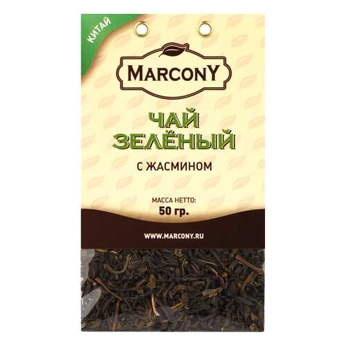 Чай Marcony зеленый с жасмином 50 г в Окей